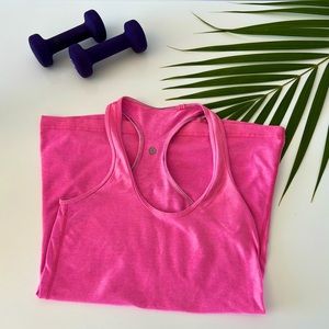 Lululemon XS/S Cool Racerback Tank Top Athletic Shirt Baby Pink 💗